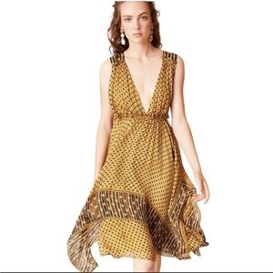 Ulla Johnson Asymmetrical Silk Dress - Yellow